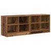vidaXL Szafka pod ł&oacute;żko z p&oacute;łką 2 pcs Stare drewno 66 x 33 x 48 cm