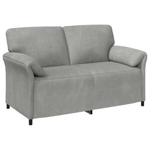 vidaXL Sofa dwuosobowa jasnoszary 158 x 83 x 95 cm Welur