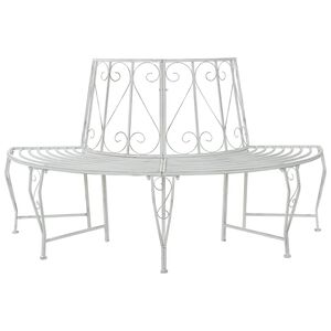 vidaXL Ławka Drzewna 4-Liczba miejsc 160 x 80 x 89 cm Stal