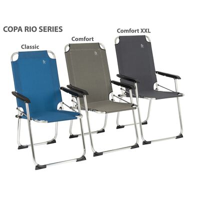 Bo-Camp Składane krzesło turystyczne Copa Rio Classic, szare