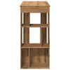 vidaXL Stolik barowy z przegrodami, dąb artisian, 102x50x103,5 cm