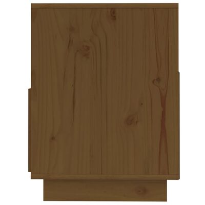 vidaXL Szafka pod TV, miodowy brąz, 140x37x50 cm, lite drewno sosnowe