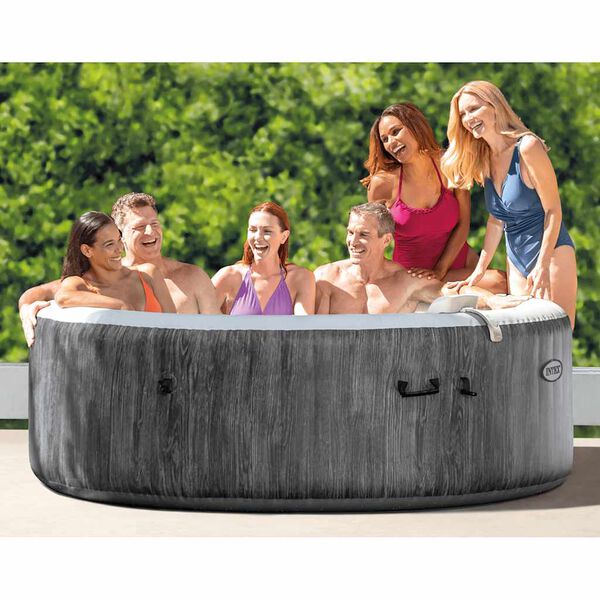 Intex Wanna z hydromasażem PureSpa Greywood DELUXE, 216 cm