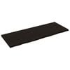vidaXL P&oacute;łka, ciemnobrązowa, 160x60x(2-4) cm, wykończone drewno dębowe