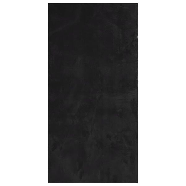 vidaXL Dywan HUARTE z kr&oacute;tkim włosiem, czarny, 100x200 cm