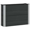 vidaXL Podniesiona rabata ogrodowa Czarny 100 x 30 x 72 cm alu.