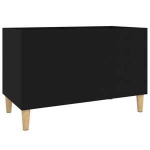 vidaXL Szafka na płyty, czarna, 74,5x38x48 cm, materiał drewnopochodny