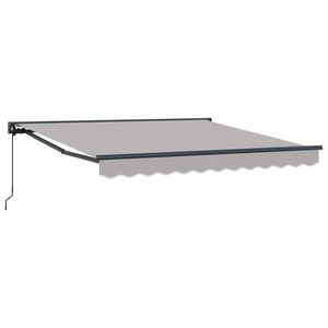 vidaXL Rama markizy jasnoszary 300 x 250 cm Poliester z powłoką PU