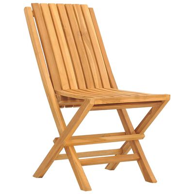 vidaXL Składane krzesła ogrodowe, 4 szt., 47x47x89 cm, drewno tekowe