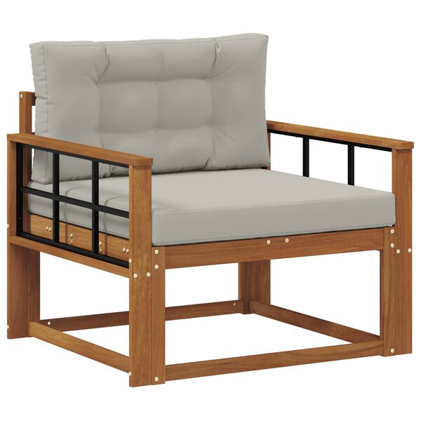 vidaXL Środkowa sofa ogrodowa Lite Drewno Akacji Naturalny