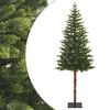 vidaXL Sztuczna choinka z zawiasami 180 cm PVC i Metal zielony