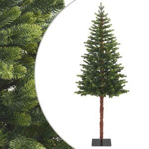 vidaXL Sztuczna choinka z zawiasami 180 cm PVC i Metal zielony