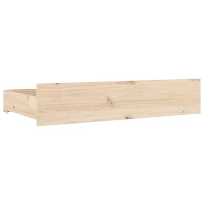 vidaXL Szuflady pod łóżko, 4 szt., lite drewno sosnowe