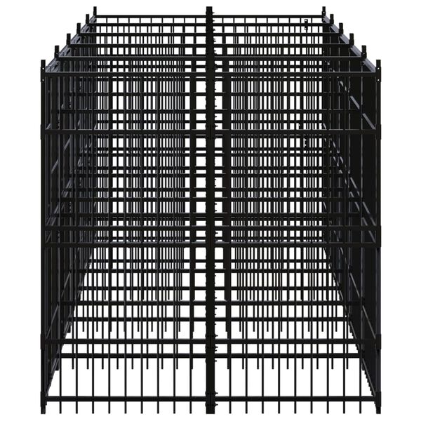 vidaXL Kojec zewnętrzny dla psa, stalowy, 9,22 m&sup2;