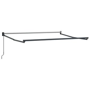 vidaXL Ręczna markiza chowana Antracyt 3 x 2 m Aluminium