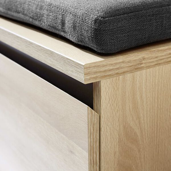 Germania Ławka ze schowkiem na buty Lissabon, 95,9x39,2x48,3 cm, buk