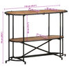 vidaXL Stolik konsolowy, 110x42x76 cm, lite drewno akacjowe