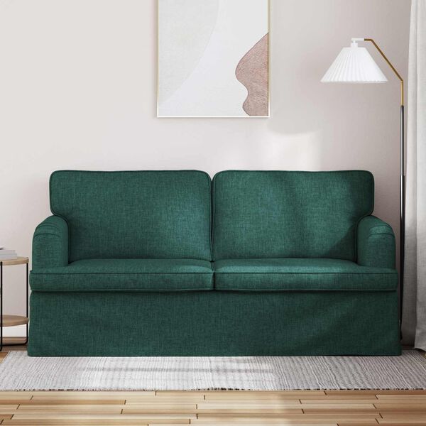 vidaXL Sofa Ciemna zieleń
