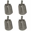 vidaXL Głowica łopaty 4 szt. Srebrny 33 x 21 cm