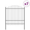 vidaXL Ogrodzenie Ogrodowe 7 pcs Szary 170 x 215 cm