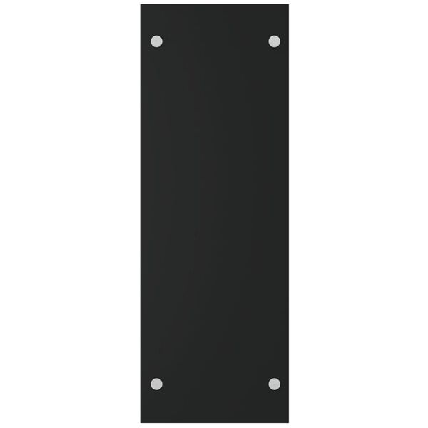 vidaXL Stojak na drewno opałowe, czarny, 40x35x100 cm, szkło hartowane