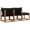 vidaXL Modułowa sofa na zewnątrz z poduszką 3 Sztuka Naturalny