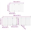 vidaXL Składana bramka dla psa, z drzwiami, 12 paneli, brązowa, 600 cm