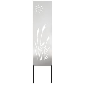 vidaXL Ekran zapewniający prywatność w ogrodzie Srebrny 32 x 140 cm
