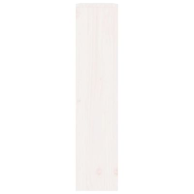 vidaXL Osłona grzejnika, biała, 79,5x19x84 cm, lite drewno sosnowe
