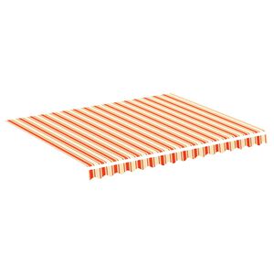 vidaXL Zapasowa tkanina na markizę, ż&oacute;łto-pomarańczowa, 300x250 cm, poliester