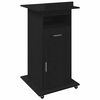 vidaXL Podium Czarny Dąb 55 x 55 x 107 cm Materiał drewnopochodny