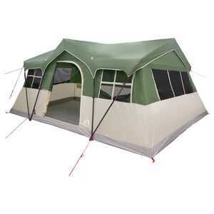 vidaXL Namiot rodzinny 487 x 340 x 216 cm zielony Poliester i Stal