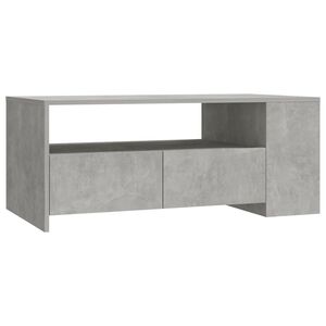 vidaXL Stolik kawowy, szarość betonu, 102x55x42 cm