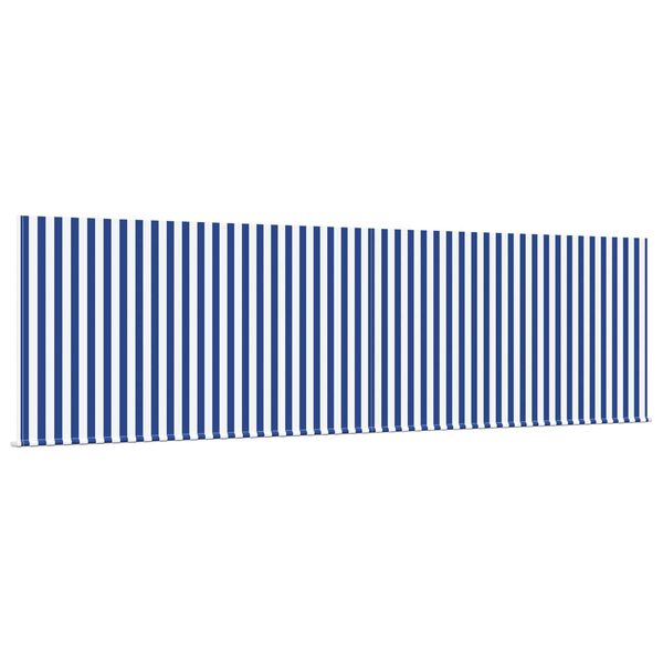 vidaXL Markiza zwijana Niebieski i biały 400 &times; 300 cm