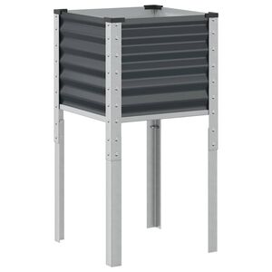 vidaXL Donica ogrodowa antracytowa 45x45x88 cm stalowa