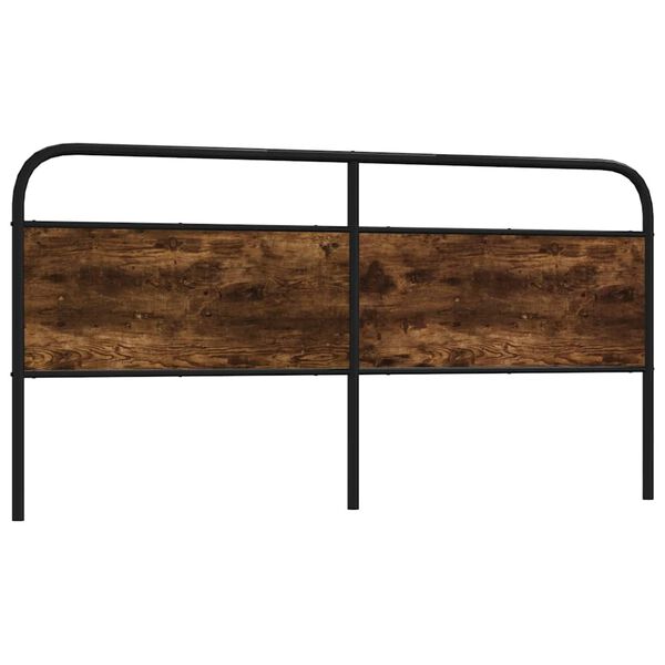 vidaXL Wymienne wezgłowie, przydymiony dąb, 180 cm