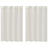 vidaXL Firany Voile 2 szt. Kremowy 140 x 140 cm Poliester