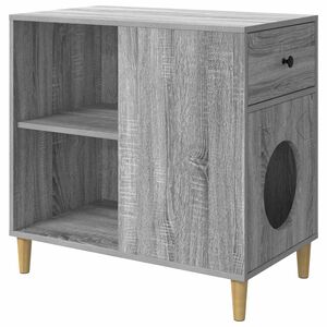 vidaXL Koty Dom Szary Sonoma 72 x 42,5 x 70 cm Drewno inżynieryjne