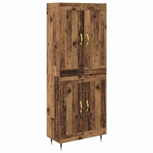 vidaXL Highboard Stare drewno 69,5 x 34 x 90 cm Drewno inżynieryjne