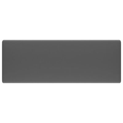 vidaXL Kwadratowa umywalka z przelewem, matowa ciemnoszara, 41x41 cm