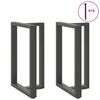 vidaXL Nogi do stołu barowego w kształcie litery T 2 szt. Antracyt 60x35x(90-91) cm Stal