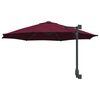 vidaXL Parasolka ogrodowa Bordeaux Czerwony 248 x 248 x 148 cm