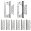 vidaXL Zawias 8 szt. 125 x 78 x 13 mm srebrny Stal
