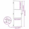 vidaXL Drzwi szklane Fretwork Czarny 76 x 3.5 x 201.5 cm Aluminium