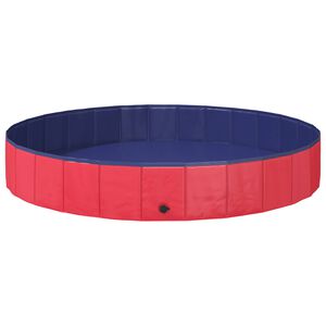 vidaXL Basen dla Ps&oacute;w &Oslash;200 x 30 cm Gruby PVC czerwony