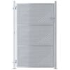 vidaXL Brama ogrodowa 85 x 144 cm Stal nierdzewna srebrny Zamykane