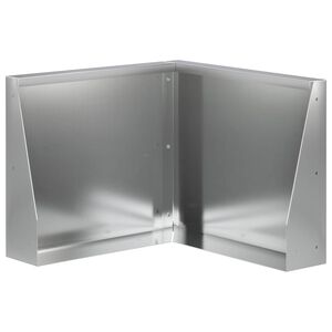 vidaXL Mur oporowy 50 x 50 x 30 cm Stal ocynkowana srebrny