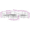 vidaXL 6-cz. zestaw mebli ogrodowych, lite drewno sosnowe