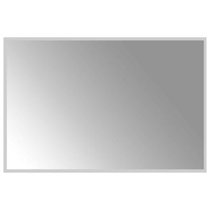 vidaXL Lustro łazienkowe LED przezroczysty 90 x 60 cm szkło hartowane