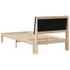 vidaXL Ramka ł&oacute;żka Brązowy 100 x 200 cm Lite drewno sosnowe
